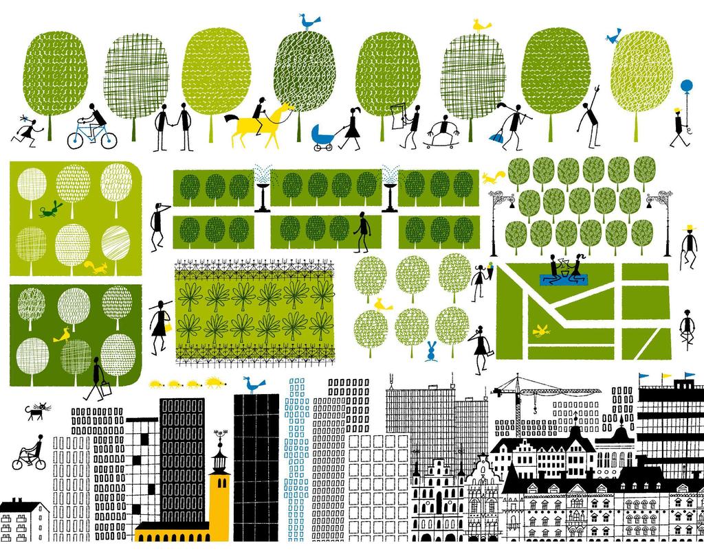 DEN GR NA PROMENADSTADEN En strategi f r utveckling av Stockholms parker och natur Till gg till Stockholms versiktsplan Promenadstaden Utst llningsf rslag april 2013 Bilder och layout
