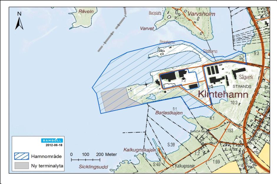 Utbyggd farled Klintehamn, TRV008 Infoga diagram, figur eller bild här 1.