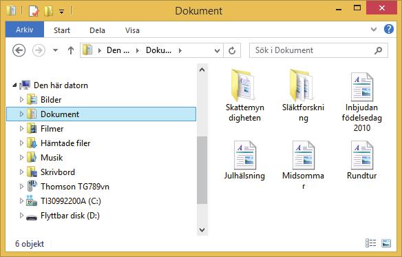 Att inte sortera in dokument eller andra filer i mappar är som att lägga alla papper som kommer med posten i en enda hög visst är det väl bättre att sätta in bakom flikar i en eller annan pärm?