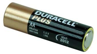 Batteri Duracell+ AAA Miljömärkt med Svanen. IEC-benämning LR03.