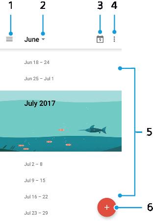 Klocka och Kalender Kalender Använd Kalender för att planera ditt tidsschema.