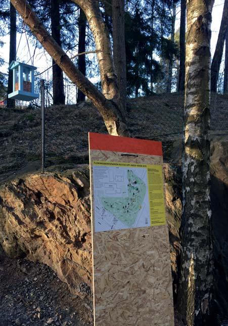 PARKEN DELAS IN I TRE OLIKA DELAR: DEN FOLKLIGA PARKEN Den här delen av parken, som ligger närmast Gula gången och skolan, blir en aktiv plats där man möts, grillar, sportar, leker och kan ha