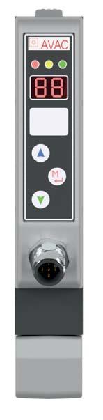 Styrnin / Prorammerin / Översikt LED indikerinar Status/prorammerin feedback AUTOVAC MFE NC ejektor P Display Vakuum/prorammerin feedback Tryckknappar Prorammerin/parameter inställninar M12