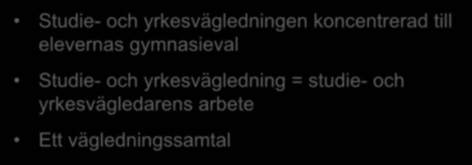 Studie- och yrkesvägledning = studie- och