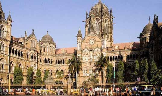 11 nov Mumbai (Bombay), Indien Bland sevärdheterna i Mumbai och dess omedelbara närhet finns bland annat Elephantgrottorna och Chhatrapati Shivajistationen, som ses som en symbol för 1800-talets