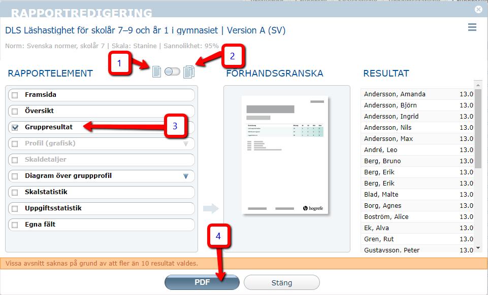 I exemplet nedan har jag satt gränsvärdet till 0 för att avaktivera denna funktion. För att sätta gränsvärdet till 0 måste du först radera värdet som står där och sedan skriva in 0.