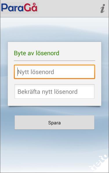 2.3.2 Byte av lösenord vid inloggning Du kommer få en varning när du behöver byta ditt lösenord, du har då möjlighet att byta lösenordet. Skriv nytt Lösenord.