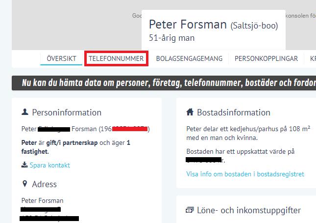 . Gärna med unika namn. Hitta personerna i ex. Merinfo.
