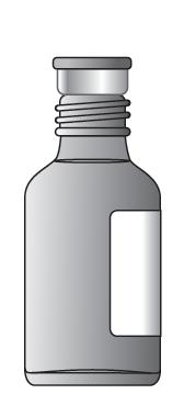 En flaska (50 ml) med gummipropp och avdragbar aluminiumkapsyl. En separat barnskyddande skruvkork medföljer i förpackningen. 2.
