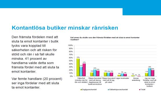 anledningen till att ni föredrar den betalmetod som ni svarat att ni skulle vilja använda er av i er verksamhet?