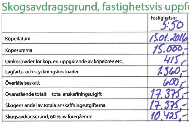 36 Uträkning av