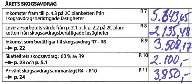 39 Uträkning av