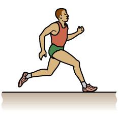 Exempel: En löpare siktar på att löpa ett maratonlopp (4.195 m) på tiden tim 45 min. Vad blir hans medelhastighet under loppet, uttryckt i m/s?
