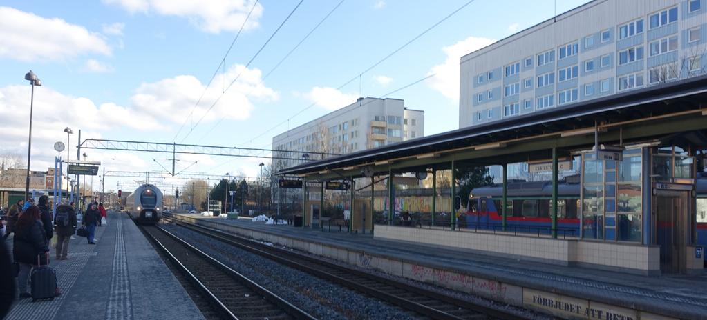 INFRASTRUKTUR TÅGTRAFIK Inom de närmaste fem åren förväntas antalet tågresenärer vid Eskilstuna Centralstation ha ökat från dagens knappt 3 000 till 5 700.