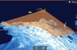 färg för enklare identifiering av mål StructureScan 3D StructureScan 3D använder en multi-beam ekolodsteknik som gör att du kan hitta viktiga fiskeområden snabbare än någonsin tidigare genom att