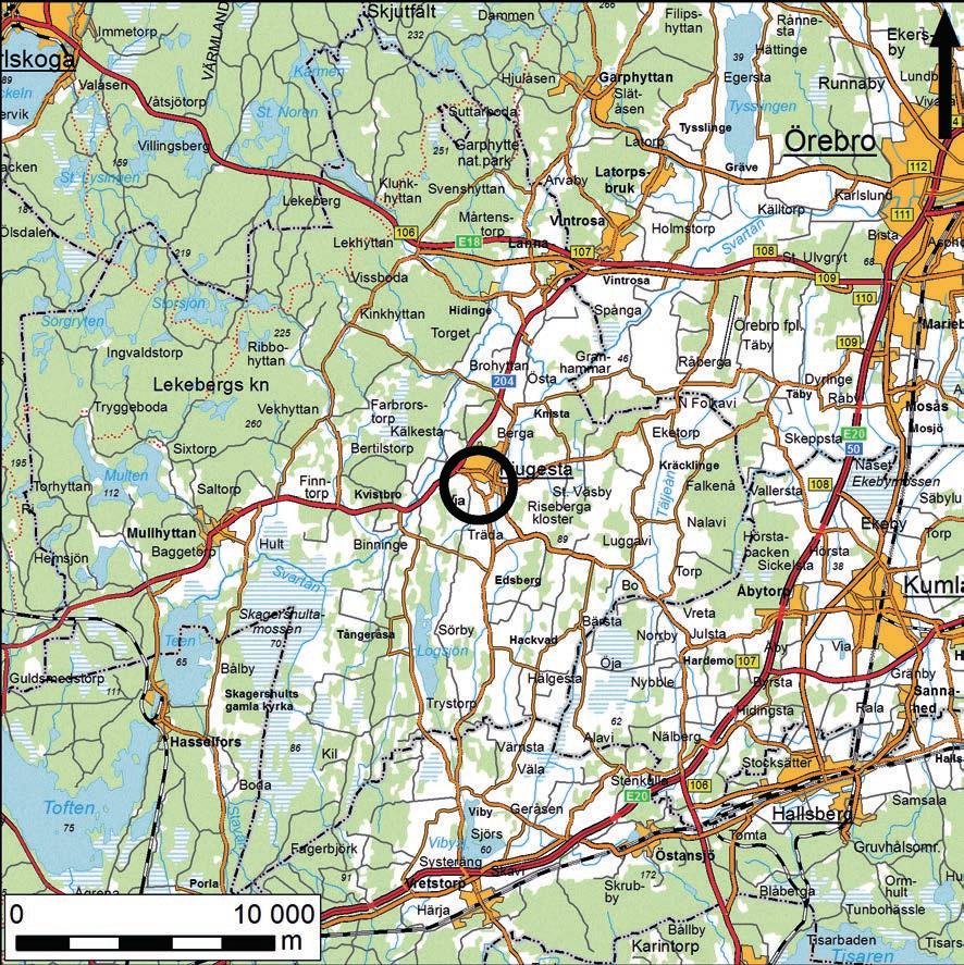 Arkeologisk utredning söder om Fjugesta Figur 1.