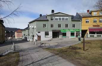 lutande terrängen och utblickarna mot gruvan och fjällen i fjärran, Kirunas centrum en unik karaktär. Figut 4.3.