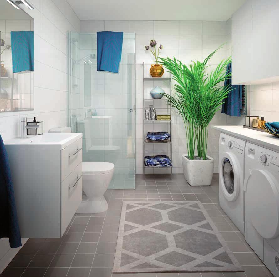 RUM FÖR SKUM Vill du ha ett effektivt badrum där du kan snabb duscha och borsta tänderna innan jobbet?