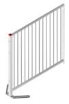 Skillerummene er delvist åbne med én 750 mm x 35 mm PVC planke og to galvaniserede rør. 12 stk.