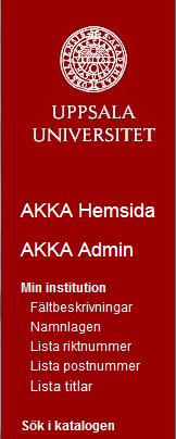 KATALOGEN (AKKA) Administrera