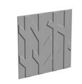 Fabric wrapped facing in standard colours, Camira Synergy col. LDS08 light grey, LDS16 mid-grey, LDS58 blue-grey, LDS74 light apricot or LDS48 green. Magnets for mounting on wall is included.