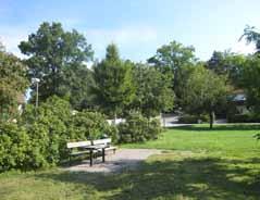 8. byvägen/bergbostigen Storlek: Ca 0,5 Ha Karaktär: Kvarterspark sociala värden: Grön oas, picknick, ro Bevara och utveckla nuvarande karaktär och värden. Upprätthåll nuvarande skötselnivå.
