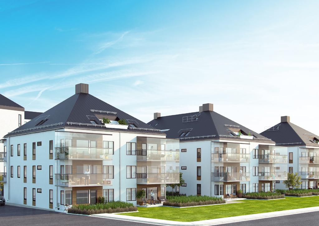 Arkitektens tankar om fastigheten Det trivsamma grönområdet söder om tomten har varit en viktig förutsättning och inspiration för