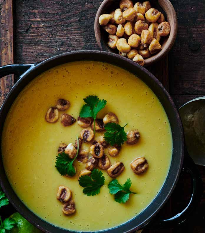 måndag Enkel Majsoppa Majs har en betydelsefull plats i det Sydamerikanska köket och är dessutom en viktig Indian kost.
