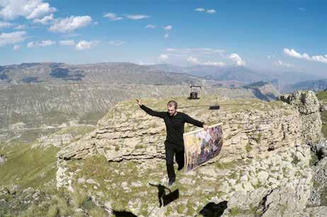 Taus Makhacheva, Tightrope, stillbild ur video, 2015.