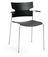 Nyhet Pax stol Mått: b 580 x d 550 x h 780 x sh 430 mm Produktinfo: Sittskal av polypropén i CbM*. Oklädd, klädd sits eller helklädd.