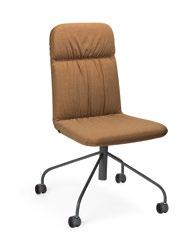 Glidfot eller hjul. Sense konferensstol Design: Mia Cullin Mått: b 510/560 x d 590 x h 930 x sh 460 mm Produktinfo: Stomme helklädd i tyg eller läder.