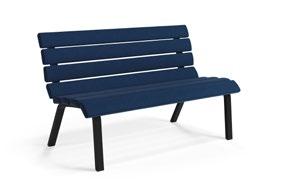 Fåtöljer/Soffor Park soffa Design: Sanna Gripner, Märta Hägglund Mått: b 1500 x d 735 x h 960 x sh 450 mm Produktinfo: Helklädd i tyg. Stativ i svart pulverlack.