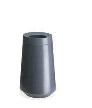 Papperskorgar Bin papperskorg Design: Front Mått: Ø 400 x h 700 mm Produktinfo: Stomme och lock av stålplåt i vit