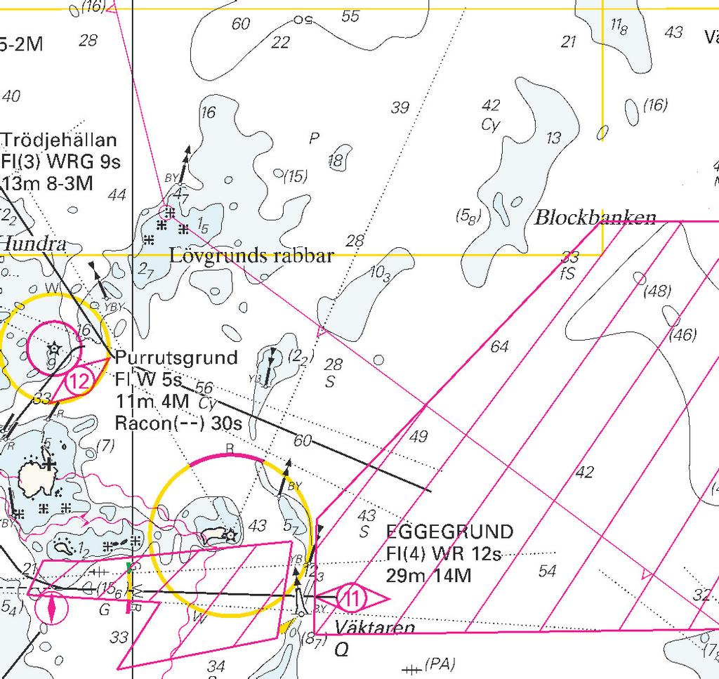 5 Nr 227 Amend depth 14 to 15,7 m a) 60-43,29N 17-31,18E Amend 29 to 26 m b) 60-43,24N 17-33,67E Insert 47 m c) 60-47,12N 17-43,27E Amend 34 to 30,5 m d) 60-47,60N 17-44,30E Amend 33 to 28,5 m e)