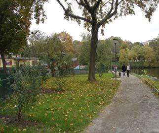 LUXPARKEN (27) Mål Bevara nuvarande karaktär och värden. Delar av parken sköts som finpark. Historik Luxparken anlades redan1938 och var då huvudsakligen utformad för lek och bollspel.