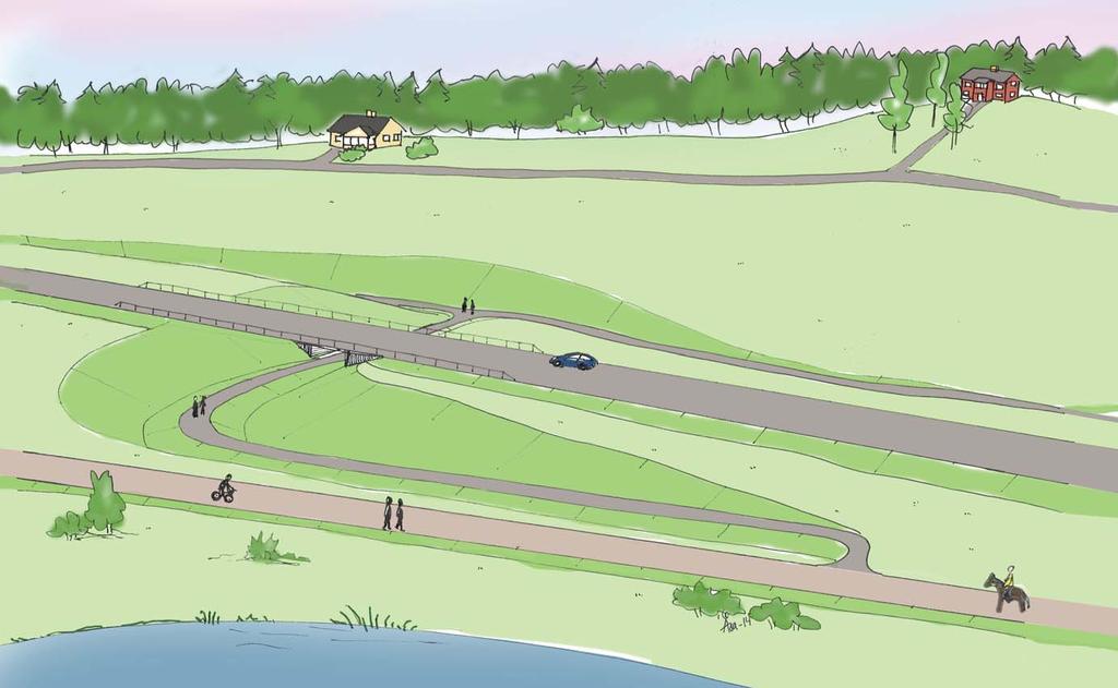 Sälen Föreslagen gång-och cykelport och gångoch cykelstråk. Väg 66 Malung Banvall Västerdalälven Figur 4.