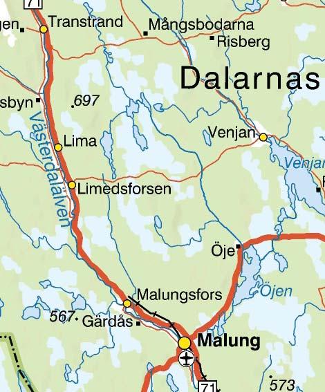 Vägåtgärderna omfattar i stora drag ombyggnad av befintlig väg delen Östra Tandö Rissätra (delsträcka 1), nysträckning av vägen i en ca 1 km lång sträcka över ängsmark fram till Rissätra gamla skola