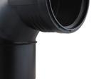 Kostnadseffektivt och hydrauliskt optimerat för en hög kapacitet Hydrauliskt optimerade rördelar minskar bullerutvecklingen i