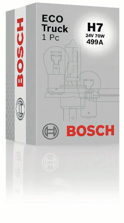 Bosch ECO Truck fordonslampor ECE Effektförbrukning Sockel 1987302239-12 V 21 W BA15s 1987302801 H1 12 V 55 W P14,5s 1987302802 H3 12