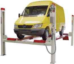 Korta lyfttider, snabba Körbanelängder: - ST4040: 4665-5115 mm - ST4055: 5125-5725 mm - ST4070: 5125-6225 mm SKY-Lift,