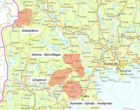 12.1 Åtgärdsbehov i Värmlands län år 2005 2008: Långserud Uppdatering av delar av länsplanen För trakten Långserud behöver inledningsvis en noggrann uppdatering av aktuella delar av länsplanen göras
