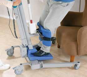 Viktiga funktioner Stöder ergonomiska arbetsrutiner Anatomisk design för vårdtagarens komfort Säker max.