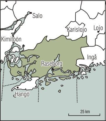 11 2.4 Raseborg Raseborg (bild 4) är en stad som till skillnad från de övriga ligger i landskapet Nyland.