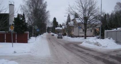 Parkeringen förflyttas Gäller gator, där trottoaren är på ena sidan av gatan Från trottoarkanten till den