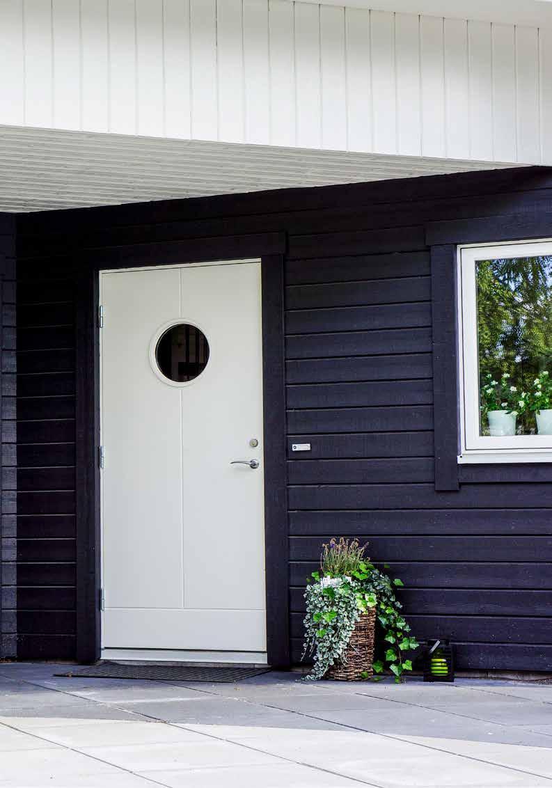 MODERN En spännande dörrfamilj för hus som sticker ut från mängden må det vara toppmodernt eller funkis.