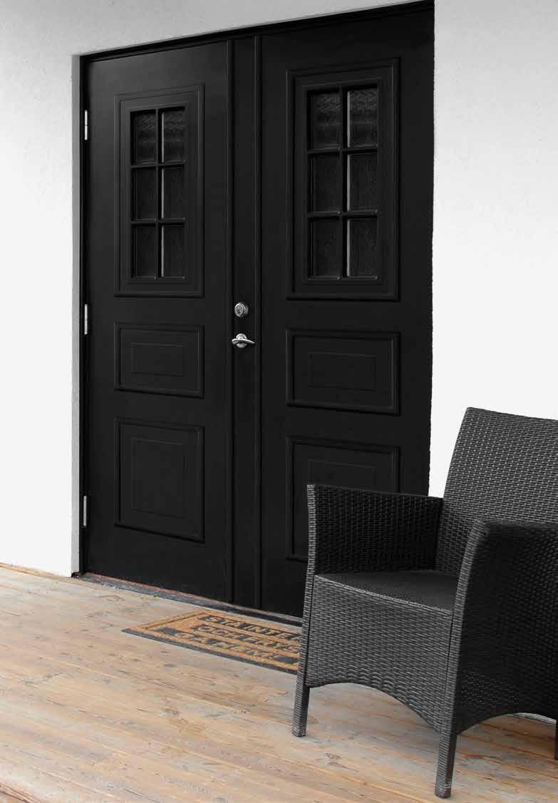 EXKLUSIV Våra allra finaste dörrar har extra påkostad design och arbetade detaljlösningar.