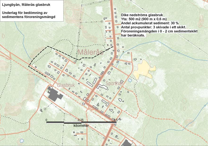 Bilaga 4 Bilaga 4 Beräkning av föroreningsmängder Beräkningar av mängden ackumulerade föroreningar har gjorts i avgränsade områden där föroreningar påträffats.