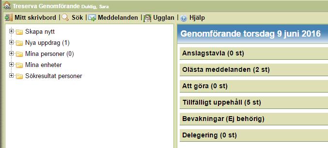 Sida 19 (41) Nya uppdrag Handläggare och HSL-personal fattar beslut om insatser och åtgärder. Dessa fördelas till utförarenheten direkt eller via enhetschef/verksamhetsresurs.