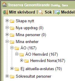 Sida 21 (41) Visa information om person För att visa information om en person måste du navigera till personens nod i trädvyn i den vänstra delen av fönstret.