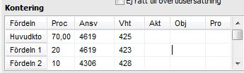 Genom att stå i ett fält med valbara rader (fält där det finns flera alternativ att välja på) och trycka F1 kommer en hjälptext upp.